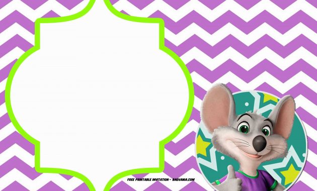 Free Printable Chuck E Cheese Invitation Templates Free Printable with regard to dimensions 2100 X 1500