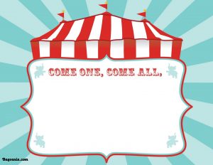 Free Printable Circus Birthday Invitations Template Bagvania Free pertaining to size 1600 X 1236