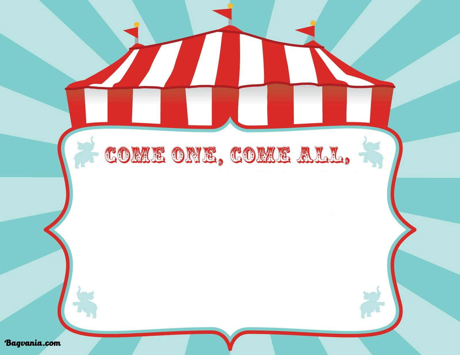 Free Printable Circus Birthday Invitations Template Bagvania Free within proportions 1600 X 1236