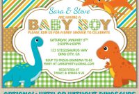 Free Printable Dinosaur Ba Shower Invitation My Kaden regarding proportions 1500 X 1250