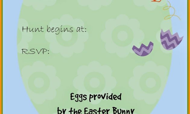 Free Printable Easter Egg Hunt Invitation Kid Blogger Network with regard to size 1077 X 1600