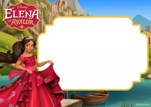 Free Printable Elena Of Avalor Invitation Template Free Printable inside proportions 2100 X 1500