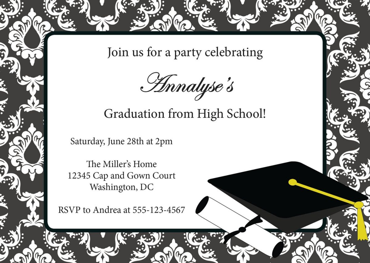 Free Printable Graduation Party Invitation Templates 2014 inside proportions 1200 X 855