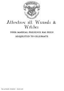 Free Printable Harry Potter Hogwarts Invitation Template Harry with dimensions 1143 X 1600