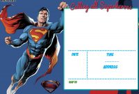 Free Printable Justice League Invitation Template Free Printable throughout proportions 2100 X 1500