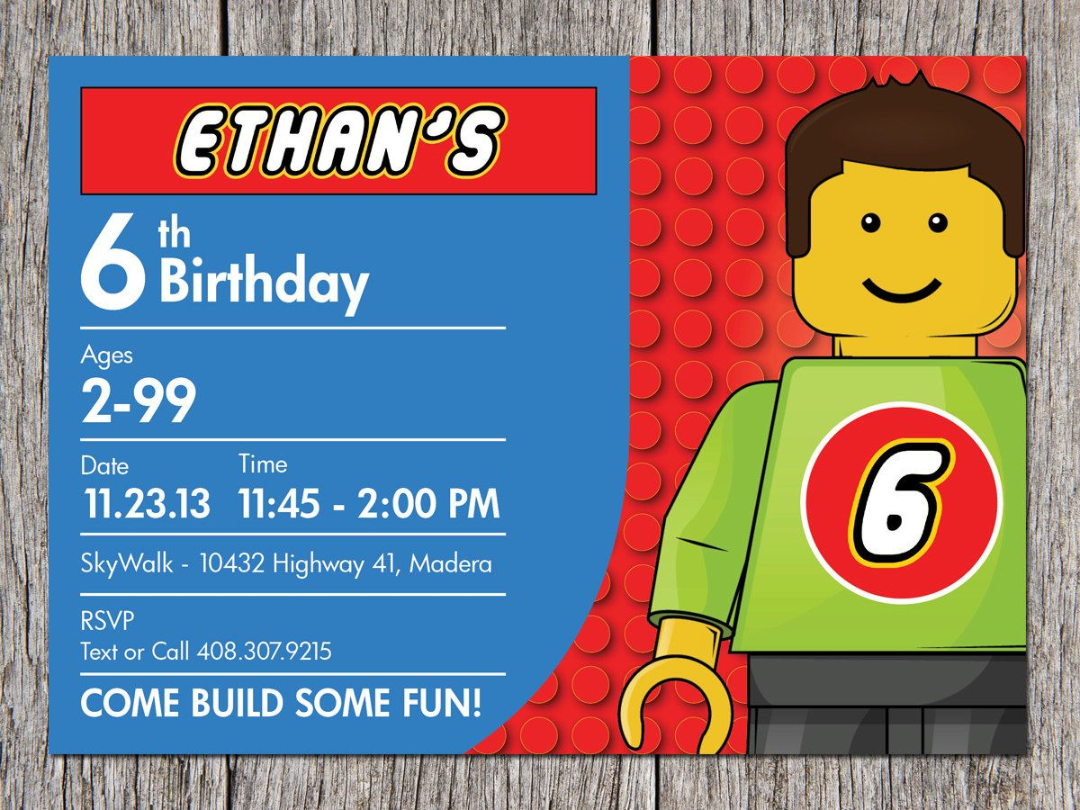 Free Printable Lego Birthday Invitations Party Ideas Lego for sizing 1200 X 900