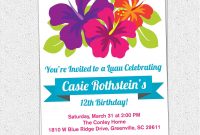 Free Printable Luau Birthday Invitations Templates Elma with regard to sizing 1500 X 1500