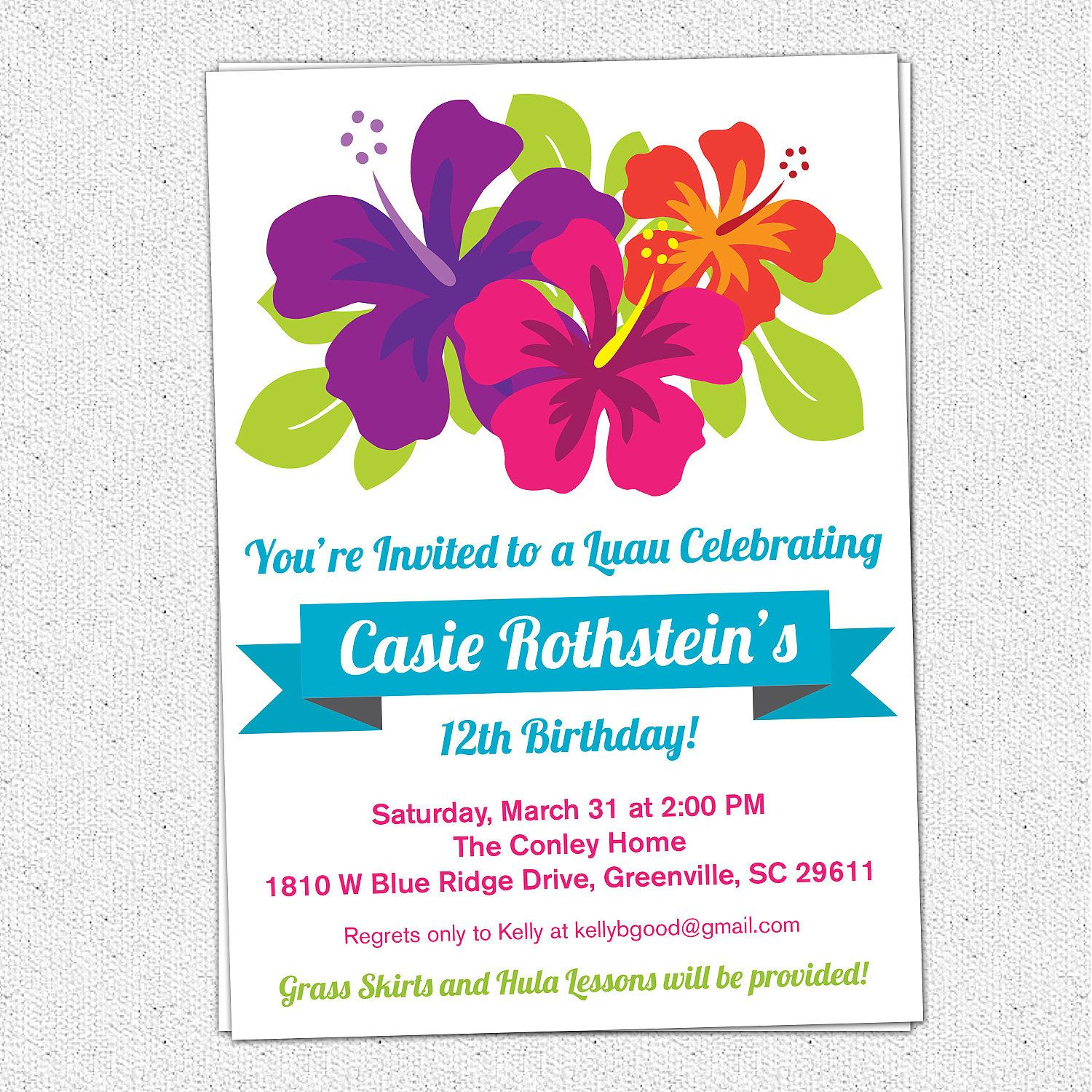 Free Printable Luau Birthday Invitations Templates Elma with regard to sizing 1500 X 1500