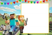 Free Printable Minecraft Birthday Invitation Template Free throughout measurements 2100 X 1500