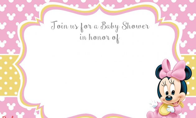 Free Printable Minnie Mouse 1st Invitation Templates Free within measurements 1280 X 853