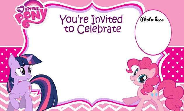 Free Printable My Little Pony Birthday Invitation Template with dimensions 1600 X 1067