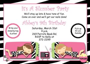 Free Printable Pajama Party Invitation Templates Angelas Slumber with regard to dimensions 1200 X 856