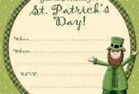 Free Printable Party Invitations Free St Patricks Day Invite with regard to sizing 1600 X 1600