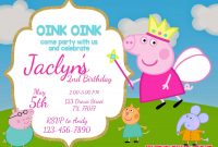Free Printable Peppa Pig Invitation Template Free Printable intended for measurements 2100 X 1500