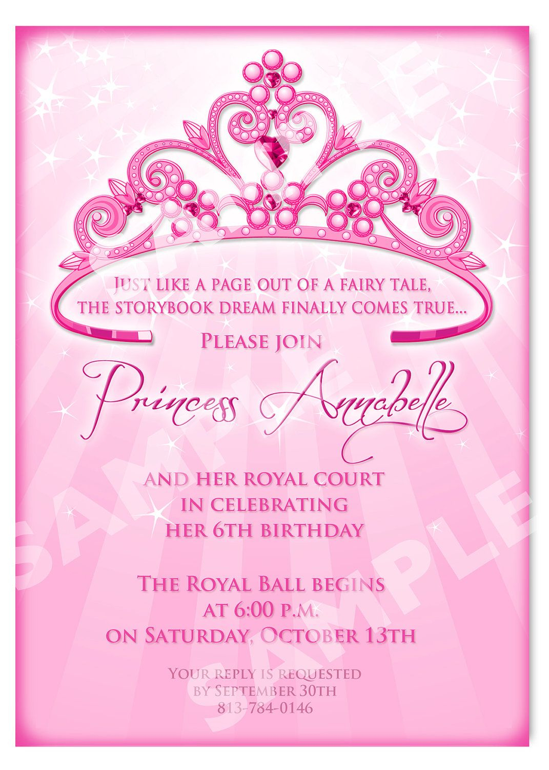 Free Printable Princess Birthday Invitation Templates Kids in dimensions 1071 X 1500