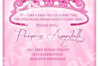 Free Printable Princess Birthday Invitation Templates Kids inside measurements 1071 X 1500