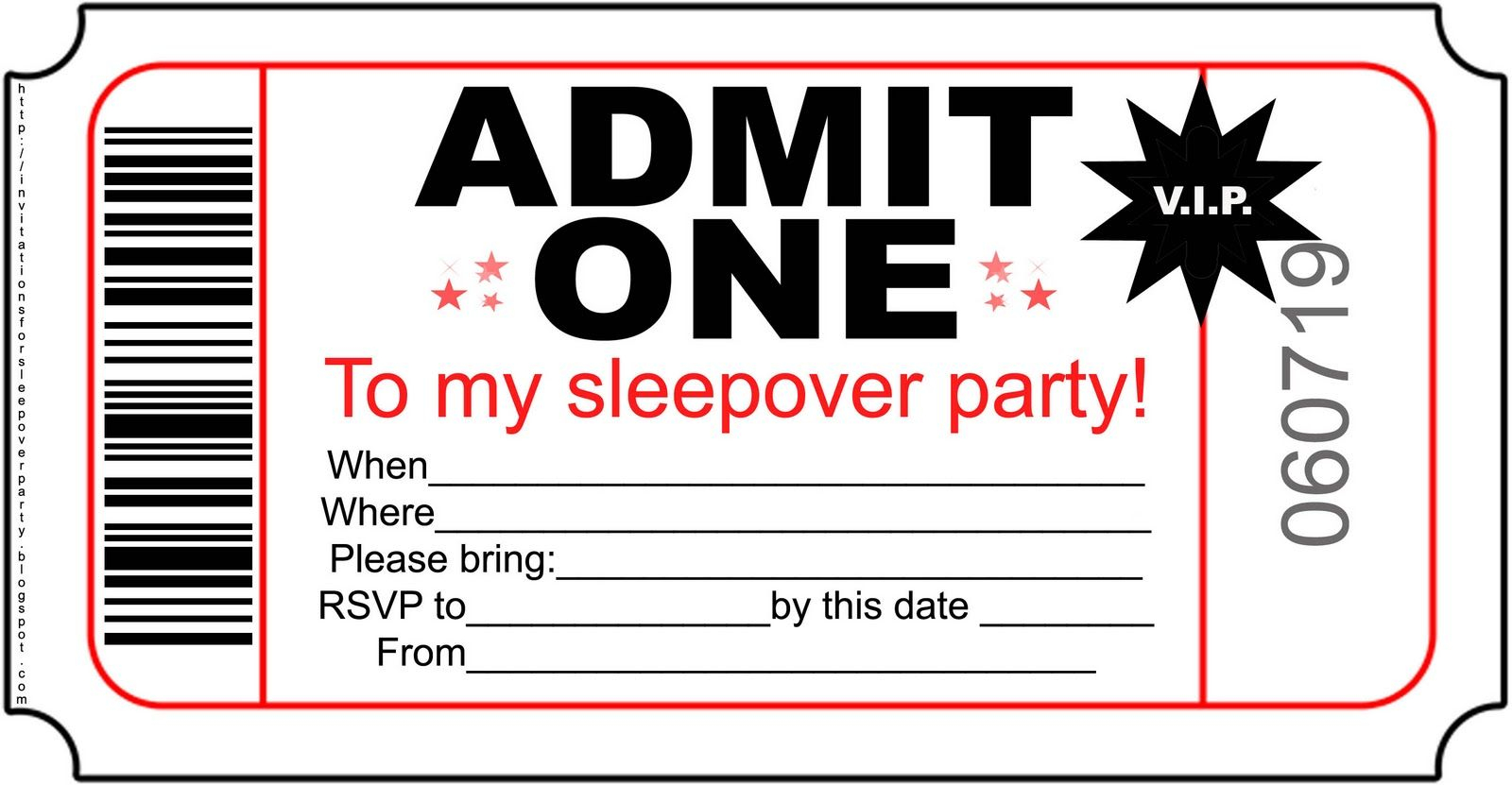 Free Printable Sleepover Invitation Templates Idees In 2018 intended for dimensions 1600 X 831