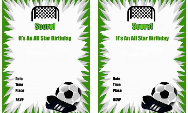 Free Printable Soccer Birthday Party Invitations Arzis Favorite inside dimensions 1228 X 868