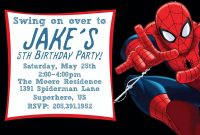 Free Printable Spiderman Birthday Invitation Templates Hair In throughout sizing 1400 X 1000