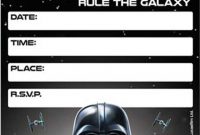 Free Printable Star Wars Birthday Invitations Template Updated regarding sizing 777 X 1137