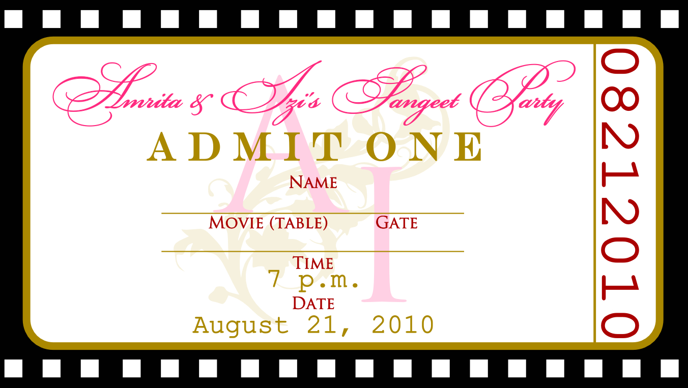 Free Printable Ticket Birthday Invitations Holiday Ideas throughout proportions 1352 X 763