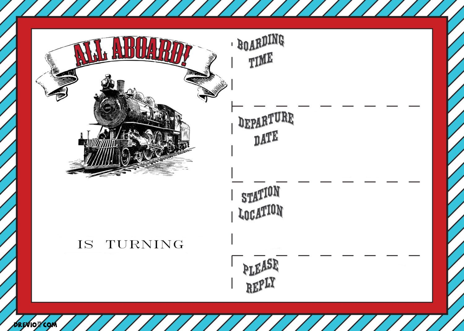 Free Printable Vintage Train Ticket Invitation Template Free throughout dimensions 1500 X 1071