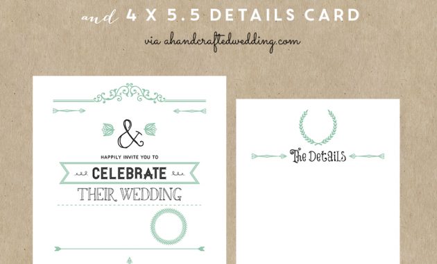 Free Printable Wedding Invitation Template All Things Wedding for sizing 894 X 998