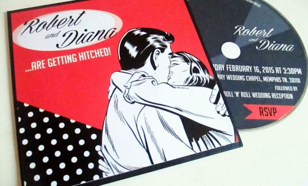 Free Rockabilly Wedding Invitation Templates Google Search regarding size 1600 X 1200