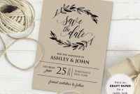 Free Rustic Vintage Wedding Invitation Templates Bridal Wedding within sizing 1024 X 896