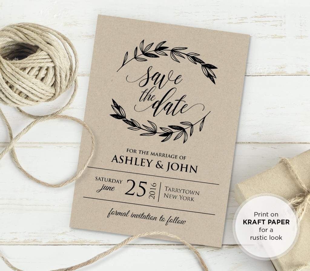 Free Rustic Vintage Wedding Invitation Templates Bridal Wedding within sizing 1024 X 896