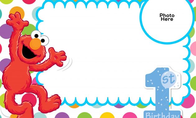 Free Sesame Street 1st Birthday Invitation Template Free Printable inside dimensions 2100 X 1500