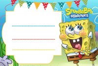 Free Spongebob Birthday Invitation Template Free Printable with regard to proportions 2100 X 1500