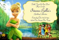 Free Tinkerbell Birthday Invitation Templates Birthdays intended for sizing 1500 X 1000