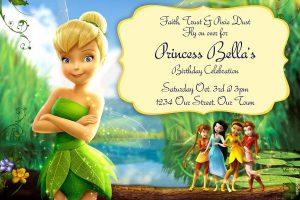 Free Tinkerbell Birthday Invitation Templates Birthdays intended for sizing 1500 X 1000