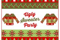 Free Ugly Sweater Party Printables Catch My Party within dimensions 3300 X 2550