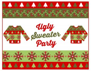 Free Ugly Sweater Party Printables Catch My Party within dimensions 3300 X 2550