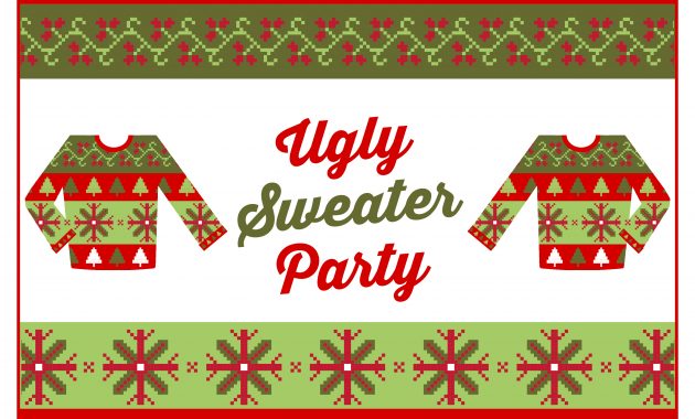 Free Ugly Sweater Party Printables Catch My Party within dimensions 3300 X 2550