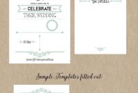 Free Wedding Invitation Template Via Ahandcraftedweddi Wedding intended for dimensions 736 X 1339