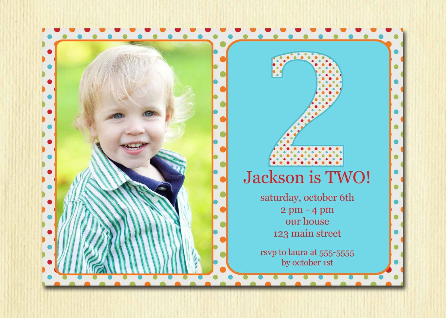 Get Free Template 2 Year Old Birthday Party Invitation Wording with regard to proportions 1500 X 1071