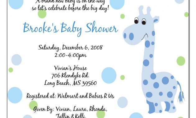 Get Free Template When To Send Out Ba Shower Invitation Bagvania inside dimensions 1782 X 1407