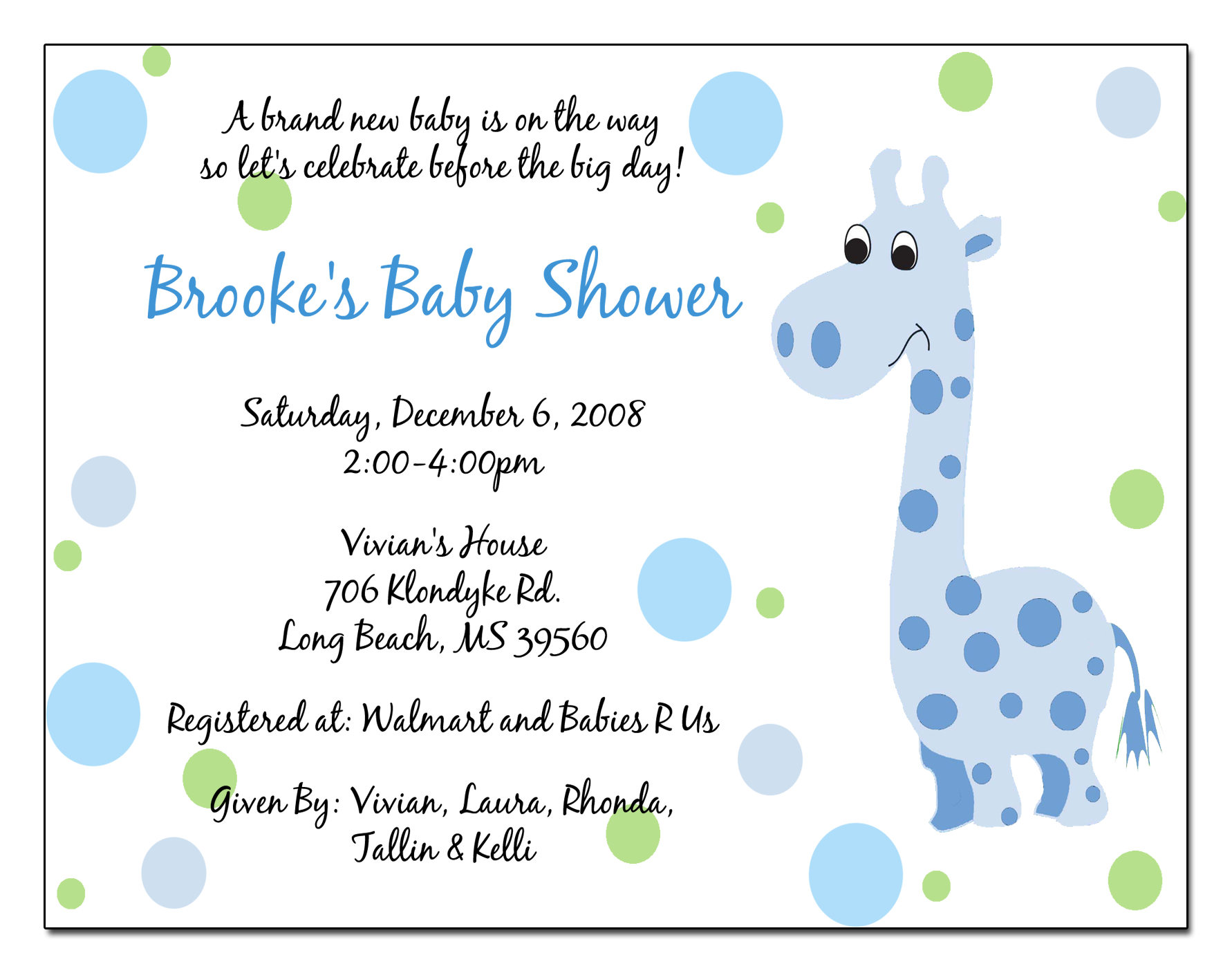 Get Free Template When To Send Out Ba Shower Invitation Bagvania inside dimensions 1782 X 1407