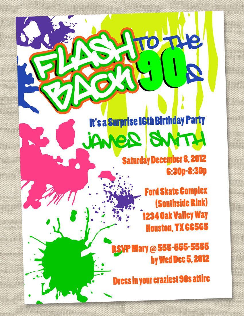 Graffiti Invitation Templates Popular With Graffiti Invitation in proportions 850 X 1100