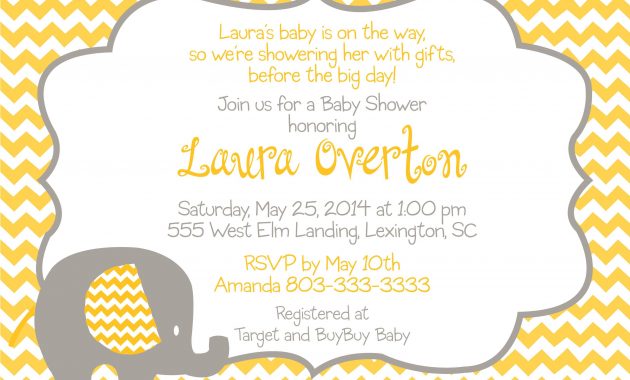 Grey And Yellow Ba Shower Invitations Google Search Ba In within size 3135 X 2230