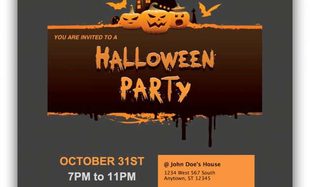 Halloween Party Email Invitations For Apple Mail Mactemplates in measurements 900 X 1174