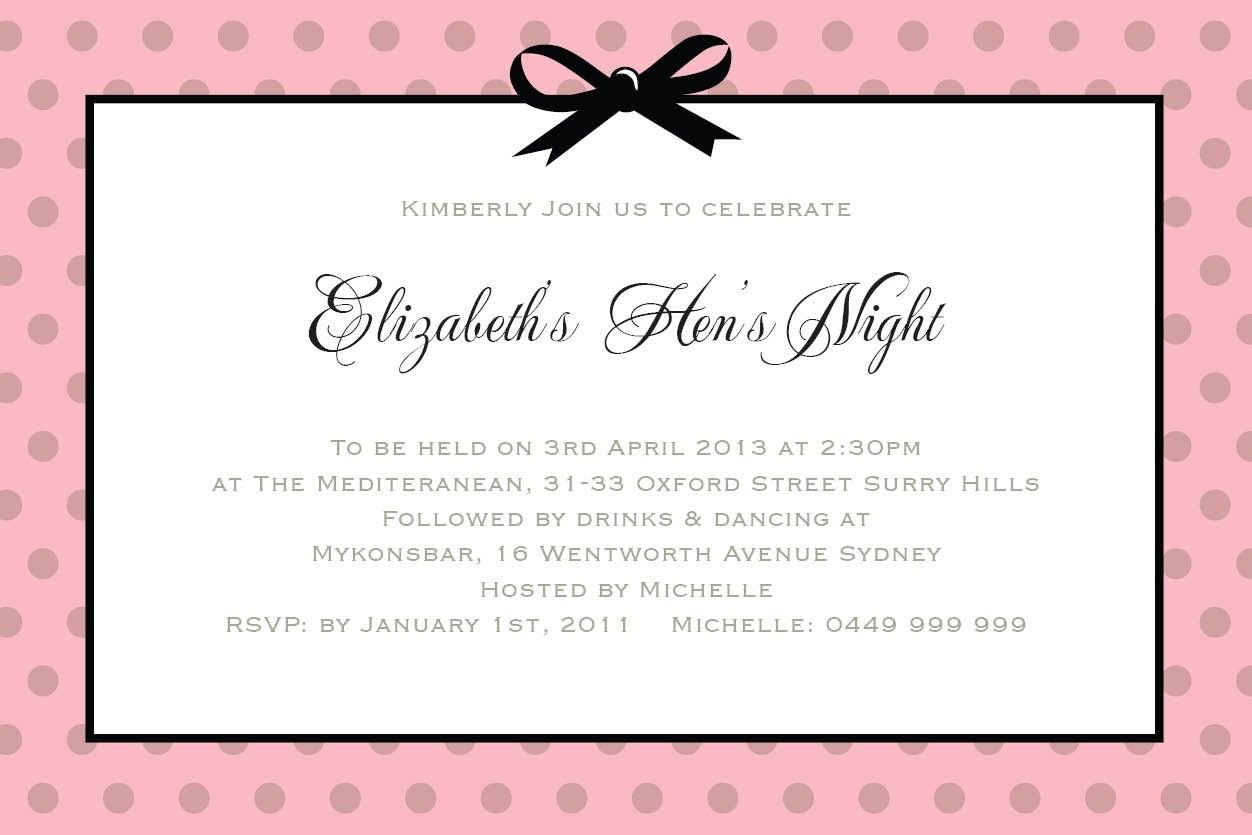 Hen Party Invite Wording Choice Image Invitations Ideas On Funny with regard to proportions 1252 X 835