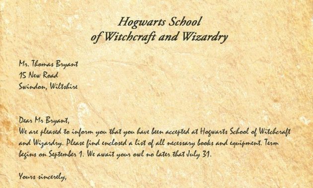 Hogwarts Acceptance Letter Legiondesign Harry Potter Party In throughout dimensions 752 X 1063