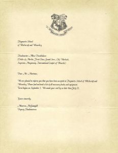 Hogwarts Acceptance Letter Printable Allowed Impression Harry Potter intended for sizing 900 X 1164