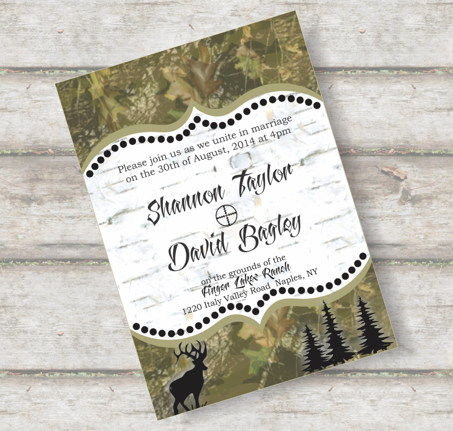 Hunting Wedding Invi Good Hunting Invitation Template Invitation with measurements 1500 X 1425