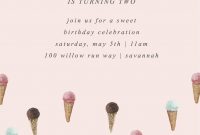 Ice Cream Social Birthday Invitation W Photo Ice Cream Invitation throughout proportions 1927 X 2687