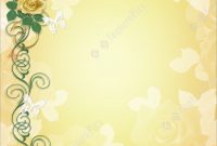 Illustration Of Wedding Invitation Roses Border in sizing 1040 X 1392